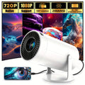 Amovfilm HY300Pro+ Portable Mini Projector, Native 720P, 4K Decoding, Auto Keystone, 280ANSI Lumen, Bluetooth 5.0, Wireless Home Theater Outdoor Movie Projector for Gift