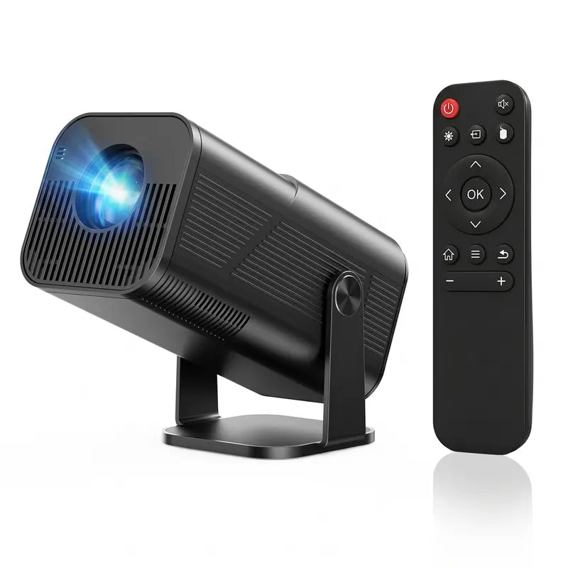 Amovfilm Portable Projector Native 1080P 4K Decode 5G WiFi6 BT5.0 Auto Focus 180° Rotatable Outdoor Home Cinema Bedroom Gaming Projector